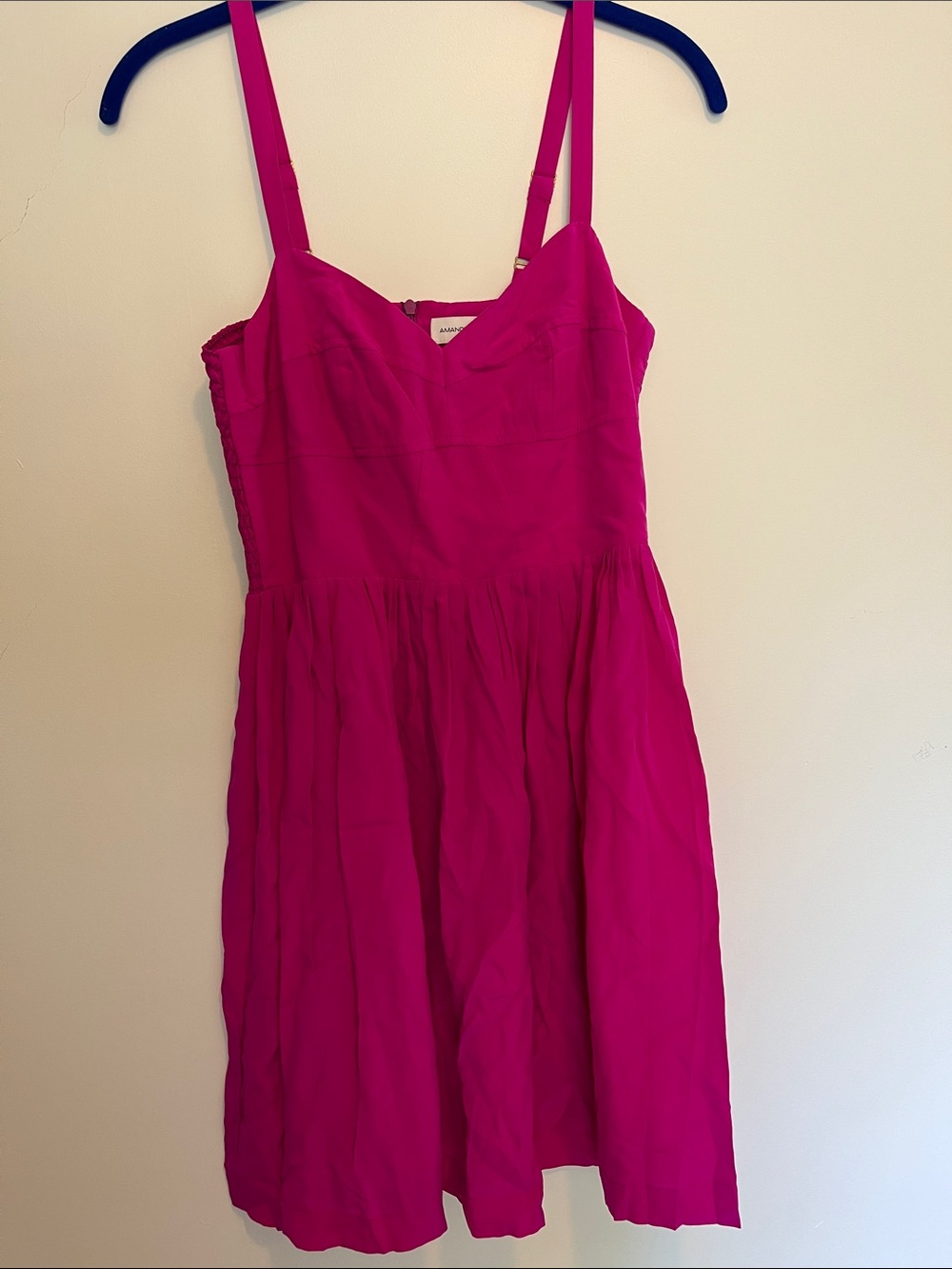 Bright Fuchsia Sleeveless Sundress Amanda Uprichard